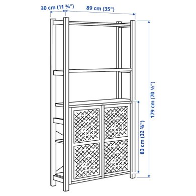 IKEA Стеллаж IVAR Дерево (ИКЕА ИВАР) 19403474 фото - 4