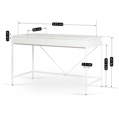 Письмовий стіл Mebel Elit ALLY Білий ME.ALLY/B/B фото - 10