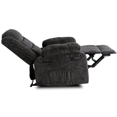 Кресло мягкое раскладное с реклайнером Mebel Elit ARTURO Welur Черный ME.ARTURO/CZ/V/FW фото - 5