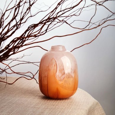 Ваза Homla OMBRE 15,5x20 см Коричневий 234736 фото - 4