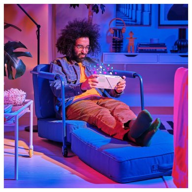 Кресло мягкое раскладное BRANNBOLL Синий - 8 IKEA Кресло мягкое раскладное BRANNBOLL Синий (ИКЕА БРАНБОЛЛ) 70586615 фото - 8