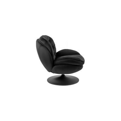 Кресло мягкое поворотное с подставкой Mebel Elit FIONA Черный ME.FIONA/CZ/V/FW фото - 5