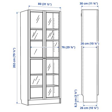 IKEA Вітрина BILLY / OXBERG (ИКЕА БИЛЛИ / OXBERG) 69017828 фото - 11