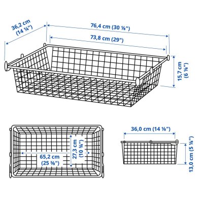 IKEA Кошик HJALPA (ИКЕА ХЬАЛПА) 99213465 фото - 6