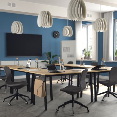 Письменный стол MITTZON Дуб - 4 IKEA Письменный стол MITTZON Дуб (ИКЕА МИЦОН) 39513952 фото - 4