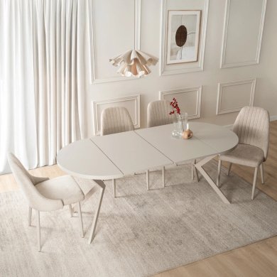 Розкладний обідній стіл Mebel Elit LUGO Кашемір ME.LUGO/KASZ/KASZ/S фото - 8