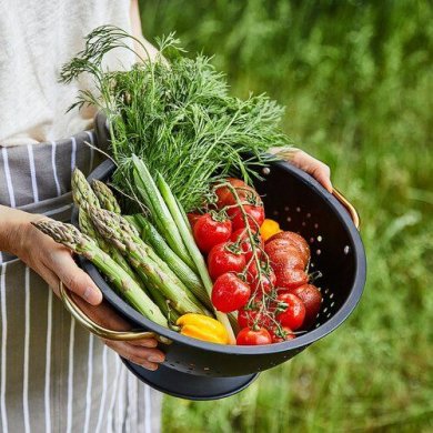 Дуршлаг Duka Fint 27 см | Черный 1216815 фото - 9