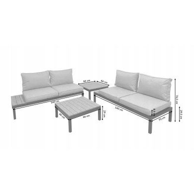 Комплект садовой мебели Kontrast IBIZA Дерево - 7 Комплект садовой мебели Kontrast IBIZA Дерево 5.05.13013 фото - 7