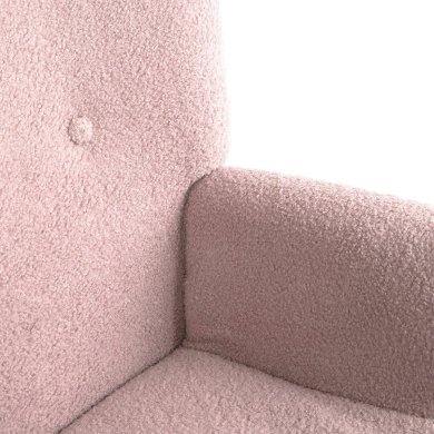 Крісло м'яке Homla MOSS TEDDY BOUCLE Рожевий 210563 фото - 4