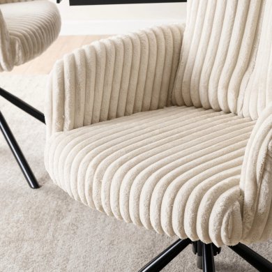 Обеденный стул поворотный Mebel Elit JUNE Velvet Кремовый ME.JUNE/KR/SZTR/K фото - 7