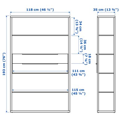 IKEA Стеллаж FJALKINGE (ИКЕА ФЬАЛКИНГЕ) 19931865 фото - 5
