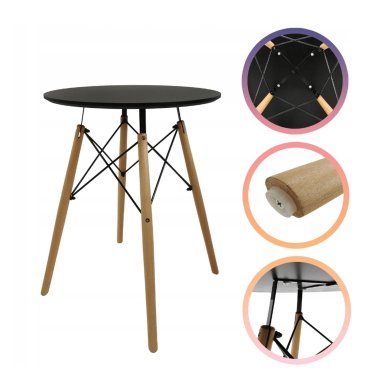 Обідній стіл Kontrast MIA Чорний 6.06.26055 фото - 2