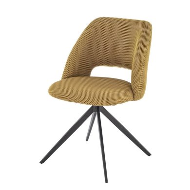 Обідній стілець поворотний Halmar K546 Гірчичний V-CH-K/546-KR-MUSZTARDOWY фото - 6