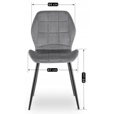 Обідній стілець Mebel Elit IRYS Welur Сірий ME.IRYS/P/V/K фото - 8