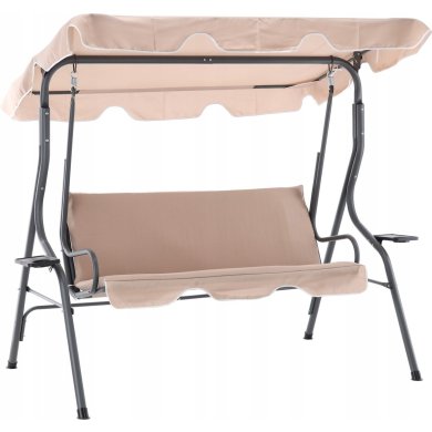 Садовые качели Garden Line 170x110x153 см Бежевый KRE0735