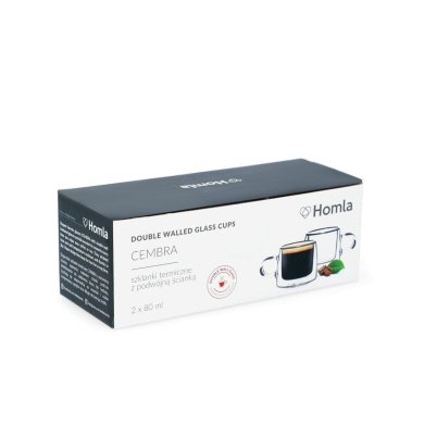 Набор чашек Homla CEMBRA 80 мл | Прозрачный 157021 фото - 4
