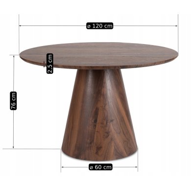 Обеденный стол Mebel Elit EMILI Орех - 12 Обеденный стол Mebel Elit EMILI Орех ME.EMILI/O/O/S фото - 12