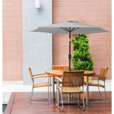 Садова парасоля з чохлом Kontrast ORLANDO 300 см Світло-сірий 5.06.27595 фото - 10