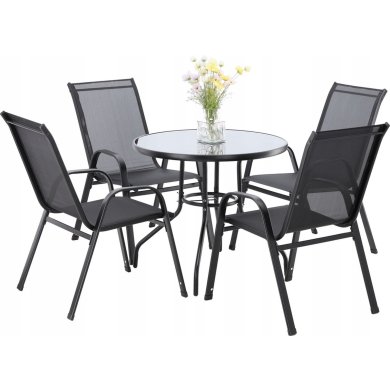 Комплект садових меблів Garden Line RANG Чорний TIH3377