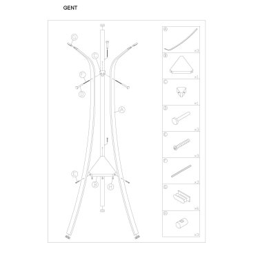 Вешалка Signal Gent | Черный GENTC фото - 2