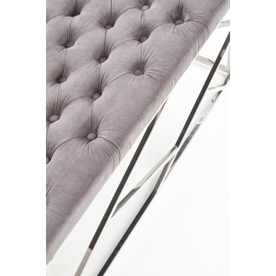 Банкетка Halmar Milagro | Серый / Серебристый V-CH-MILAGRO-ŁAWKA-SREBRNY/POPIEL фото - 4