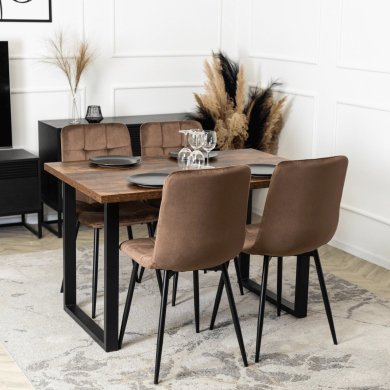 Обідній стілець Mebel Elit PERU Welur Коричневий - 6 Обідній стілець Mebel Elit PERU Welur Коричневий ME.PERU/BR/V/K фото - 6