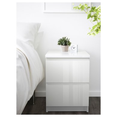 IKEA Тумба приліжкова MALM (ИКЕА МАЛЬМ) 50336552 фото - 3