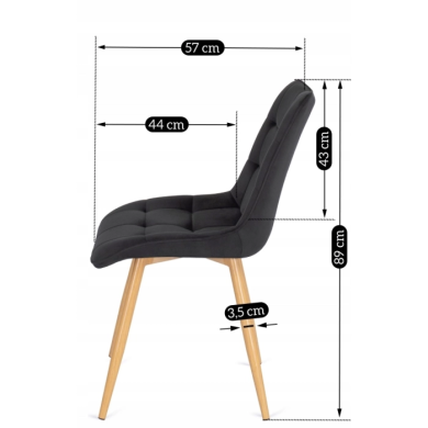 Обеденный стул Mebel Elit RODRI Черный ME.RODRI/CZ/D/V/K фото - 14