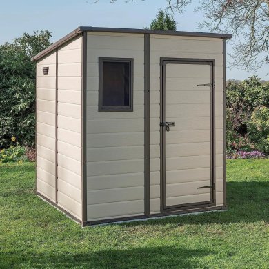 Садовий будиночок Keter MANOR PENT 184х185х200 см Бежевий 255142 фото - 6