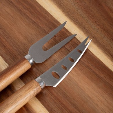 Сервировочная доска с ножами Homla MOOKA 30,5 см Дерево 244384 фото - 2