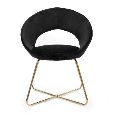 Обідній стілець Homla JARED Welur Чорний - 2 Обідній стілець Homla JARED Welur Чорний 214204 фото - 2