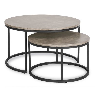 Комплект журнальних столів Mebel Elit ROCKY MAX 2 шт Бетон ME.MAXROCKY/BET/CZ/L фото - 2