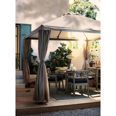 Штори для альтанки HIMMELSO Бежевий - 3 IKEA Штори для альтанки HIMMELSO Бежевий (ИКЕА HIMMELSÖ) 50478985 фото - 3