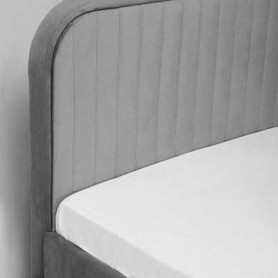 Кровать Homla KARALIUS Welur 140x200 см Серый - 5 Кровать Homla KARALIUS Welur 140x200 см Серый 207724 фото - 5