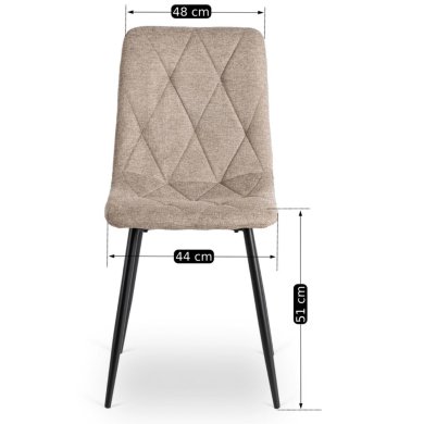 Обідній стілець Mebel Elit ROBIN 2 Бежевий - 9 Обідній стілець Mebel Elit ROBIN 2 Бежевий ME.ROBIN2/BZ/T/K фото - 9