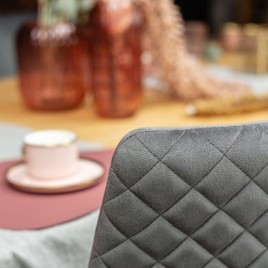 Обеденный стул Homla LOGAN Welur Серый 164070 фото - 5