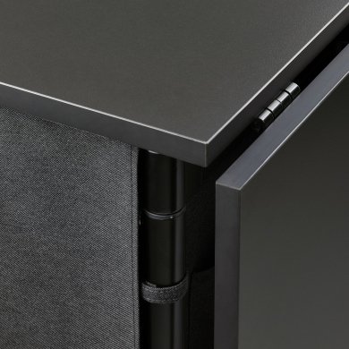 Розкладний обідній стіл KALLHALL Чорний - 9 IKEA Розкладний обідній стіл KALLHALL Чорний (ИКЕА КАЛЛХОЛЛ) 70500075 фото - 9