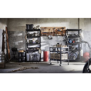 IKEA Комплект полок для стеллажа BROR 4 шт Черный (ИКЕА BROR) 00512289 фото - 2