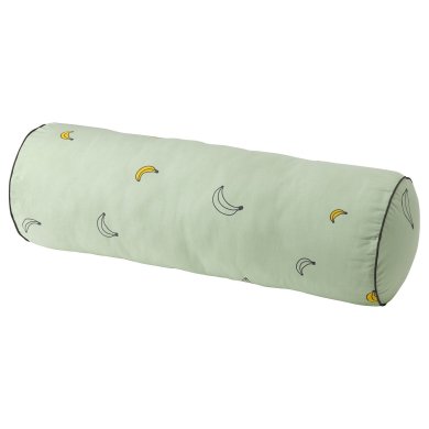 IKEA Декоративная подушка-валик VANKRETS 25х80 см Зеленый (ИКЕА VÄNKRETS) 00491404