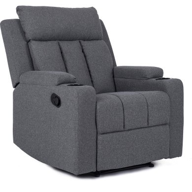 Крісло м'яке розкладне з реклайнером Mebel Elit KOBI Темно-сірий ME.KOBI2/CP/T/FW фото - 2