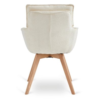 Обідній стілець поворотний Mebel Elit DIAS Boucle Кремовий ME.DIAS/KR/TB/K фото - 3