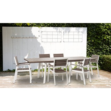 Раскладной садовый стол Keter HARMONY EXTENDABLE Капучино 230758-1 фото - 6