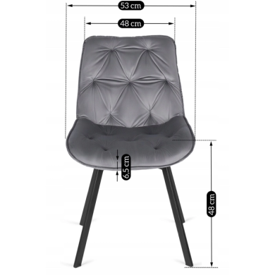 Обеденный стул поворотный Mebel Elit MARCO Серый ME.MARCO/P/V/K фото - 3