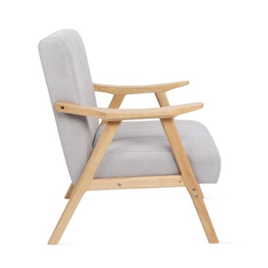 Крісло м'яке Homla TERRA Світло-сірий 213196 фото - 3