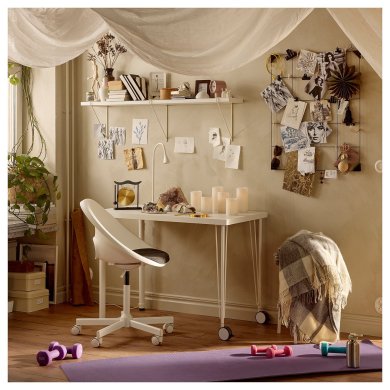 IKEA Ніжка для столу KRILLE 70 см Білий (ИКЕА КРИЛЛЕ) 30250257 фото - 14