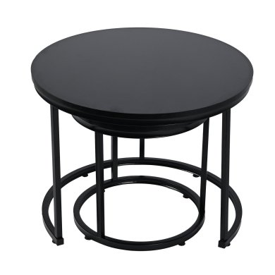 Комплект журнальных столов Kontrast SK115CZ Черный - 3 Комплект журнальных столов Kontrast SK115CZ Черный 6.06.14690 фото - 3