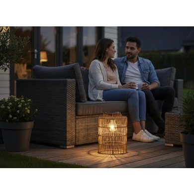 Декоративний світильник на сонячній батареї Garden Line LAP6006 Коричневий LAP6006 фото - 4