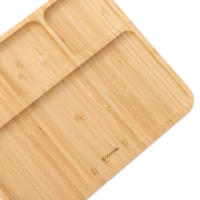 Сервірувальна дошка Homla BAMBOU 28x24 см | Дерево - 4 Сервірувальна дошка Homla BAMBOU 28x24 см | Дерево 215710 фото - 4