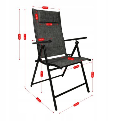 Складаний садовий стілець Kontrast BORNEO PRO Сірий - 15 Складаний садовий стілець Kontrast BORNEO PRO Сірий 5.03.212900 фото - 15