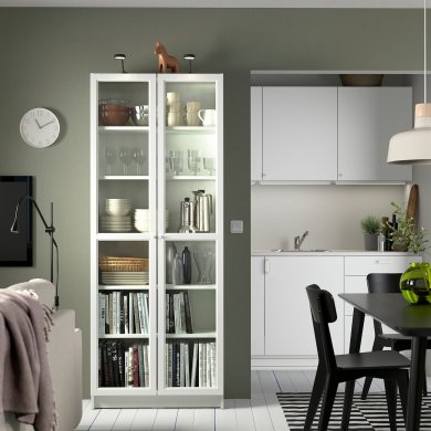 IKEA Вітрина BILLY / OXBERG (ИКЕА БИЛЛИ / OXBERG) 69017828 фото - 13
